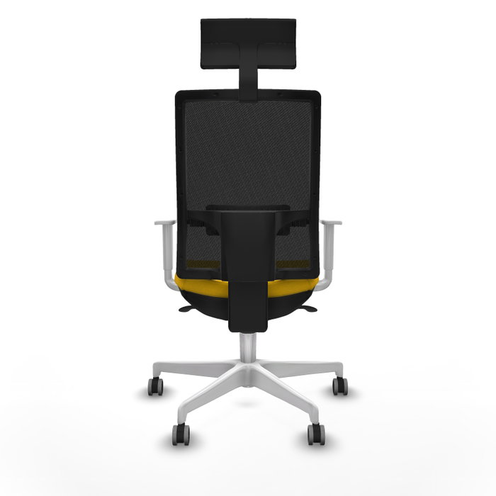PIQUERAS Y CRESPO Silla de oficina Horna con mecanismo Sincro, Amarillo y Negro PIQUERAS Y CRESPO Silla de oficina Horna con mecanismo Sincro, Amarillo y Negro
