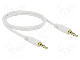 DeLOCK Cable de audio 3,5 mm macho a macho 1 m Blanco 83440