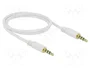 DeLOCK Cable de audio 3,5 mm macho a macho 1 m Blanco 83440