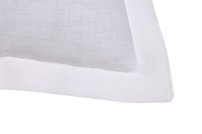DKD Home Decor Cojín de Lino con Flecos Blanco Roto 45x45 cm DKD Home Decor Cojín de Lino con Flecos Blanco Roto 45x45 cm