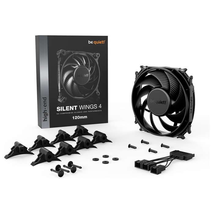 Be Quiet! SILENT WINGS 4 Ventilador 120mm Negro 82,74 m³/h Be Quiet! SILENT WINGS 4 Ventilador 120mm Negro 82,74 m³/h
