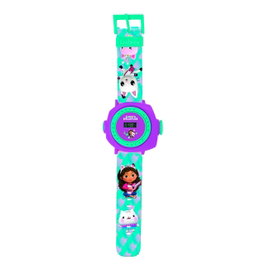Lexibook Reloj Digital Proyector La Casa De Gabby con 20 Imágenes y Juegos Interactivos, para Niños +3 Años, DMW050GDH