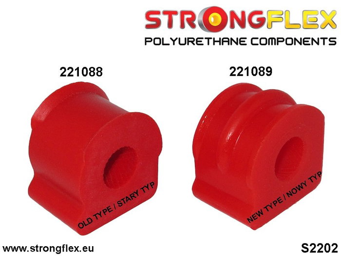 StrongFlex STF226018B Kit De Silentblocks De Suspensión Delantera Alta Flexibilidad Resistencia Carga Aceites
