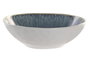DKD Home Decor Plato de Gres Esmaltado Azul 17,5x17,5x5,7 cm (Pack de 12)