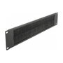 DeLOCK Tira de Cepillo de Manejo de Cables 19″ 2U Negro