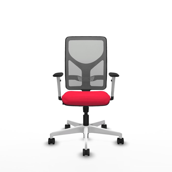 PIQUERAS Y CRESPO Silla de oficina Motilla con mecanismo Sincro, Rojo y Gris PIQUERAS Y CRESPO Silla de oficina Motilla con mecanismo Sincro, Rojo y Gris