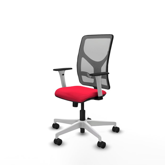 PIQUERAS Y CRESPO Silla de oficina Motilla con mecanismo Sincro, Rojo y Gris PIQUERAS Y CRESPO Silla de oficina Motilla con mecanismo Sincro, Rojo y Gris