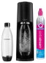 Sodastream Terran Black Machine Pack con 2 botellas LV y 1 cilindro de intercambio CQC