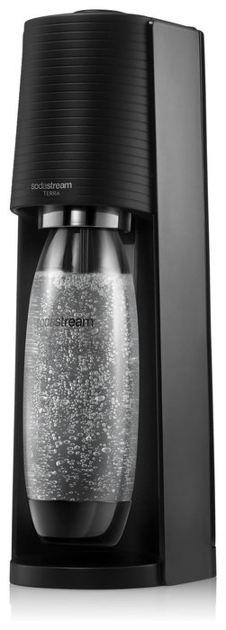 Sodastream Terran Black Machine Pack con 2 botellas LV y 1 cilindro de intercambio CQC Sodastream Terran Black Machine Pack con 2 botellas LV y 1 cilindro de intercambio CQC