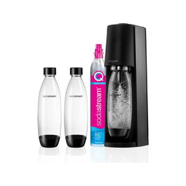 SodaStream Soda Maker Terra Valuepack QC Color Negro Schwarz Incluye 2 Botellas (1012812310)