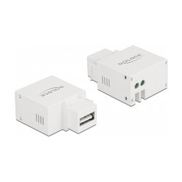 DeLOCK Módulo Keystone con Puerto de Carga USB Tipo-A 2,1 A Blanco