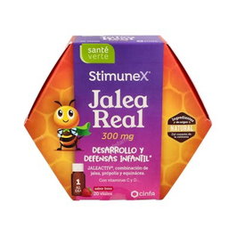Stimunex Jalea Real Infantil 300 mg, 20 Viales de 10 ml