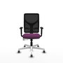 PIQUERAS Y CRESPO Silla de oficina Motilla con mecanismo Sincro/Traslack, Morado y Negro