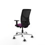 PIQUERAS Y CRESPO Silla de oficina Motilla con mecanismo Sincro/Traslack, Morado y Negro