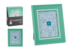 Giftdecor Portafotos 15x20 cm Menta Plastico Cristal Verde (Set de 24)