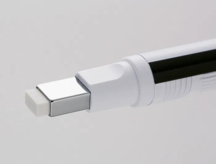 Tombow Portagomas Mono Zero Goma Rectangular 2.5x5 mm Blanco Azul y Negro