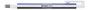 Tombow Mono Zero Portagomas con Clip y Goma Rectangular 2,5 x 5 mm Blanco, Azul y Negro