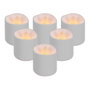 Goobay Velas LED Teelichter Blancas, Pack de 6