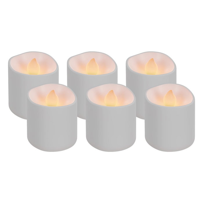 Goobay Velas LED Teelichter Blancas, Pack de 6 Goobay Velas LED Teelichter Blancas, Pack de 6