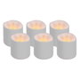 Goobay Velas LED Teelichter Blancas, Pack de 6