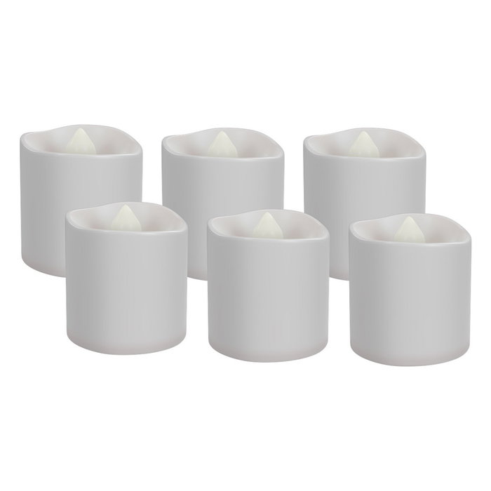 Goobay Velas LED Teelichter Blancas, Pack de 6 Goobay Velas LED Teelichter Blancas, Pack de 6
