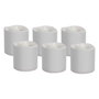 Goobay Velas LED Teelichter Blancas, Pack de 6