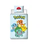 Pokemon AAART15021 Juego de Cama Reversible Microfibra Pikachu y Starter 1G III 140 x 200 cm + Funda Almohada 63 x 63 cm
