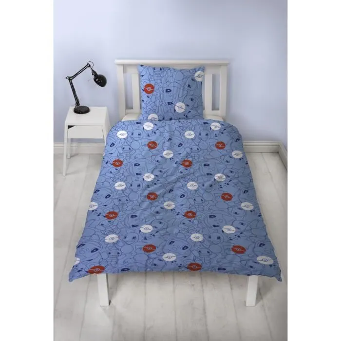 Pokemon AAART15021 Juego de Cama Reversible Microfibra Pikachu y Starter 1G III 140 x 200 cm + Funda Almohada 63 x 63 cm Pokemon AAART15021 Juego de Cama Reversible Microfibra Pikachu y Starter 1G III 140 x 200 cm + Funda Almohada 63 x 63 cm