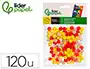 Liderpapel Pompones de Colores Manualidades Tonalidades Cálidas Bolsa 120 Unidades 1 cm