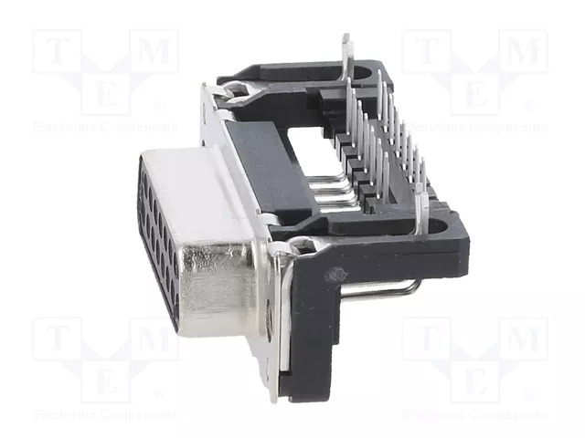 HARTING Conector D-Sub 15 Pines Hembra Angular 90° para PCB