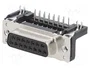 HARTING Conector D-Sub 15 Pines Hembra Angular 90° para PCB
