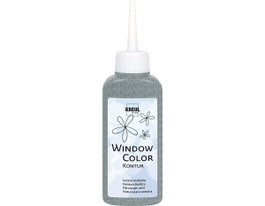 Kreul WINDOW COLOR Pintura para vidrio contorno plata opaco 80ml