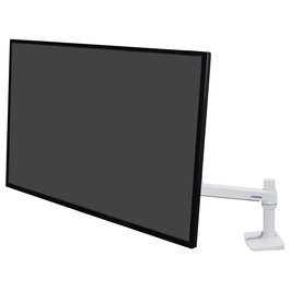 Ergotron Series LX 45-490-216 Brazo de Monitor para Escritorio Blanco, Soporte VESA 75x75/100x100mm, Pantallas hasta 34" (86.4cm) y 11.3kg, Altura Ajustable 33cm, Giro 360°