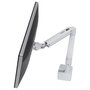 Ergotron Series LX 45-490-216 Brazo de Monitor para Escritorio Blanco, Soporte VESA 75x75/100x100mm, Pantallas hasta 34" (86.4cm) y 11.3kg, Altura Ajustable 33cm, Giro 360°