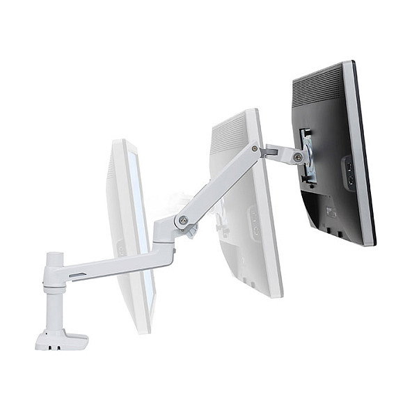 Ergotron Series LX 45-490-216 Brazo de Monitor para Escritorio Blanco, Soporte VESA 75x75/100x100mm, Pantallas hasta 34" (86.4cm) y 11.3kg, Altura Ajustable 33cm, Giro 360° Ergotron Series LX 45-490-216 Brazo de Monitor para Escritorio Blanco, Soporte VESA 75x75/100x100mm, Pantallas hasta 34" (86.4cm) y 11.3kg, Altura Ajustable 33cm, Giro 360°