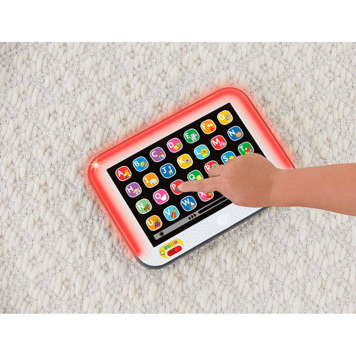 Fisher-Price Jnh91 Tableta Smart Stages Laugh & Learn Tabla Interactiva con 100+ Canciones, 3 Niveles de Aprendizaje, +12 Meses