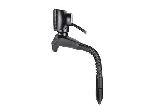 Trust Trino - Webcam Con Micrófono Incorporado, Botón Para La Captura De Fotos De Hasta 8 Megapíxeles, Compatible Con Live Messenger Y Skype, Calidad De Vídeo Hd Ready 720P, Color Negro