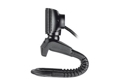 Trust Trino - Webcam Con Micrófono Incorporado, Botón Para La Captura De Fotos De Hasta 8 Megapíxeles, Compatible Con Live Messenger Y Skype, Calidad De Vídeo Hd Ready 720P, Color Negro