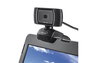 Trust Trino - Webcam Con Micrófono Incorporado, Botón Para La Captura De Fotos De Hasta 8 Megapíxeles, Compatible Con Live Messenger Y Skype, Calidad De Vídeo Hd Ready 720P, Color Negro