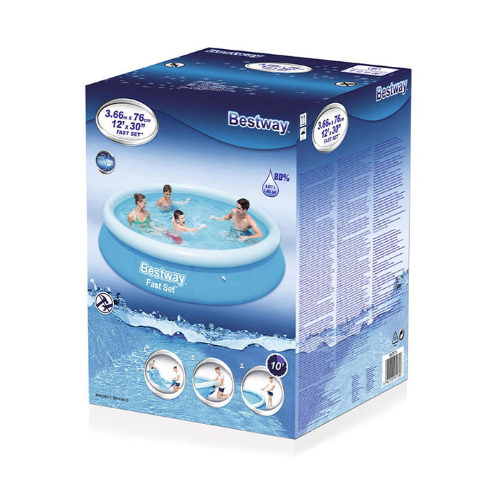 Bestway Piscina Hinchable Adulto 366x76 cm Azul
