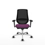 PIQUERAS Y CRESPO Silla de oficina Mardos con mecanismo Sincro/Traslack, Morado y Negro
