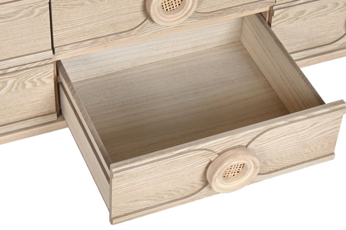 DKD Home Decor Mueble TV Romántico Natural 120 x 40 x 50 cm Colección Morefond