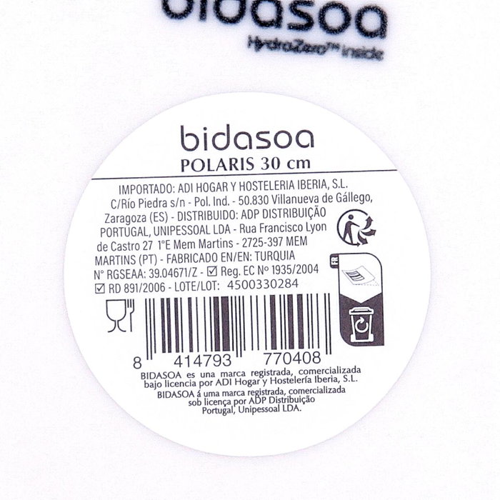 Plato Pizza Porcelana Polaris Hydrozero Bidasoa 30 cm (6 Unidades) Plato Pizza Porcelana Polaris Hydrozero Bidasoa 30 cm (6 Unidades)