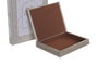 DKD Home Decor Set de 2 Cajas para Libros Diseño Palmera Coral y Dorado