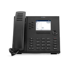 Mitel 6915 Teléfono IP Negro con Pantalla LCD de 3.5", Ethernet Gigabit, Wi-Fi, PoE, 6 Teclas Programables y Certificación ENERGY STAR