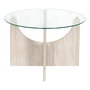 Home Deco Factory Mesa auxiliar de vidrio templado diám. 70 cm Colección Terra Nova