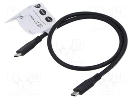 GOOBAY Cable USB 4.0 USB-C a USB-C 0,5m Negro