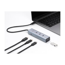 DeLOCK Hub USB tipo C de 5 puertos con 10 Gbps, salida 8K y PD 3.0 100W