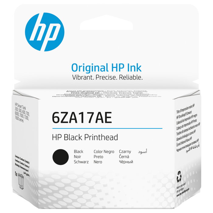 HP Cabezal de impresión 6ZA17AE Negro para Smart Tank series 500/600 HP Cabezal de impresión 6ZA17AE Negro para Smart Tank series 500/600
