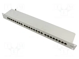 GOOBAY Patch Panel Cat 6a de 24 puertos RJ45 para Rack 19 pulgadas